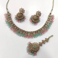 Kavita Art Crystal Stone Pearl And Beads Designer Necklace Set