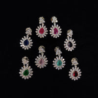 Kavita Art Sparkling American Diamond Fancy Dangler Earrings