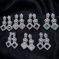 Kavita Art Sparkling American Diamond Fancy Dangler Earrings
