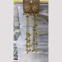 Kavita Arts Royal Pota Stone Kashmiri Ghungroo Dangler Earrings