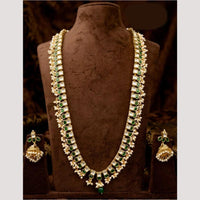 Kavita Art Premium Polki Kundan Pota Stone And Beads Long Necklace Set