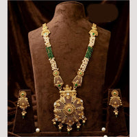 Kavita Art Royal Polki Kundan Pota Stone And Beads Long Necklace Set