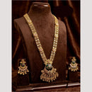Kavita Art Premium  Pota Stone And Pearl Long Necklace Set