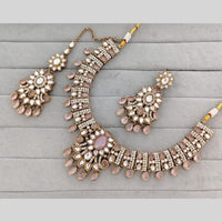 Kavita Art Classic Ethnic Pota Stone Necklace Set