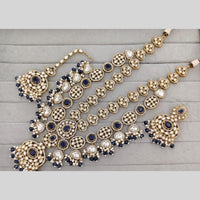 Kavita Art Classic Ethnic Pota Stone And Pearl Long Necklace Set