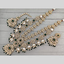 Kavita Art Classic Ethnic Pota Stone And Pearl Long Necklace Set
