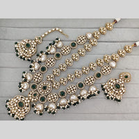 Kavita Art Classic Ethnic Pota Stone And Pearl Long Necklace Set