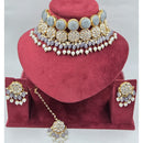 Kavita Art Classic Kundan Stone And Beads Choker Necklace Set