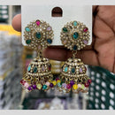 Kavita Art Designer Crystal Stone And Pearl Jhumki Earrings