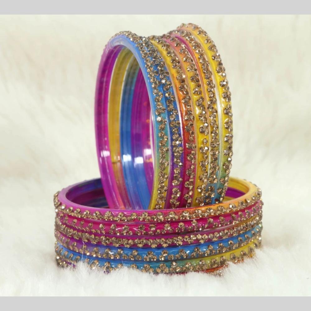 Kavita Art Classic Austrian Stone Glass Bangles Set