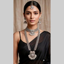 Kavita Art Vintage Style Kundan Double Layer Necklace Set