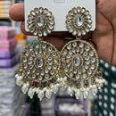 Kavita Art Designer Kundan Stone And Beads Dangler Earrings
