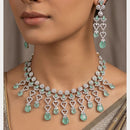 Kavita Art Graceful American Diamond Necklace Set for Women