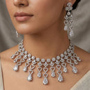 Kavita Art Graceful American Diamond Necklace Set for Women