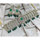 Kavita Art Royal Polki Kundan Stone Pearl And Beads Choker Necklace Set