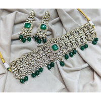 Kavita Art Royal Polki Kundan Stone Pearl And Beads Choker Necklace Set