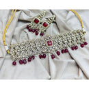 Kavita Art Royal Polki Kundan Stone Pearl And Beads Choker Necklace Set