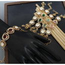 Kavita Art Royal Spark Polki Kundan Stone Adjustable Bracelet for Every Occasion