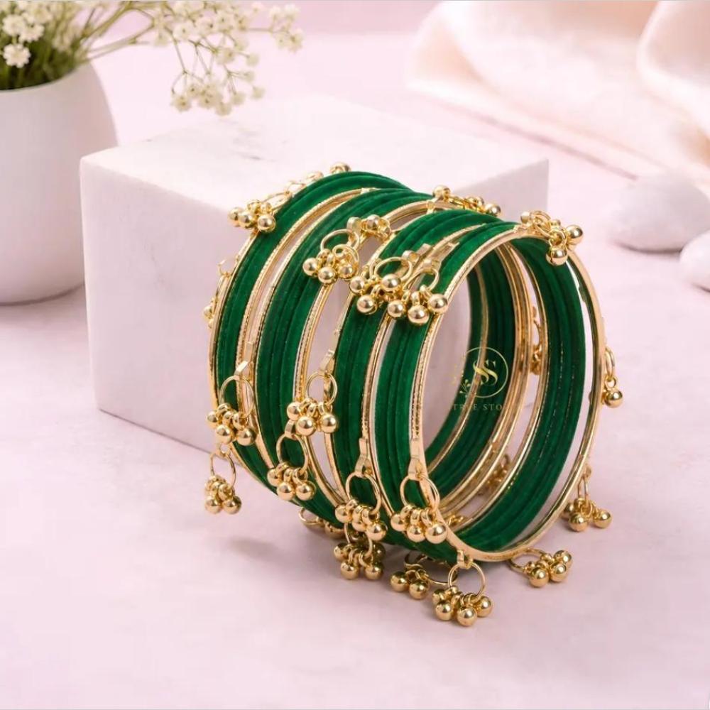 Kavita Art Designer Velvet Kashmiri Bangles Set for Women