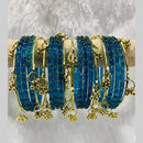Kavita Art Classic Raindrop And Kashmiri Glass Bangles Set