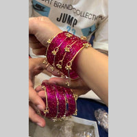 Kavita Art Classic Raindrop And Kashmiri Glass Bangles Set