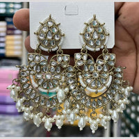 Kavita Art Luxury Kundan Stone And Pearl Ethnic Dangler Earrings