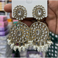 Kavita Art Luxury Kundan Stone And Pearl Ethnic Dangler Earrings