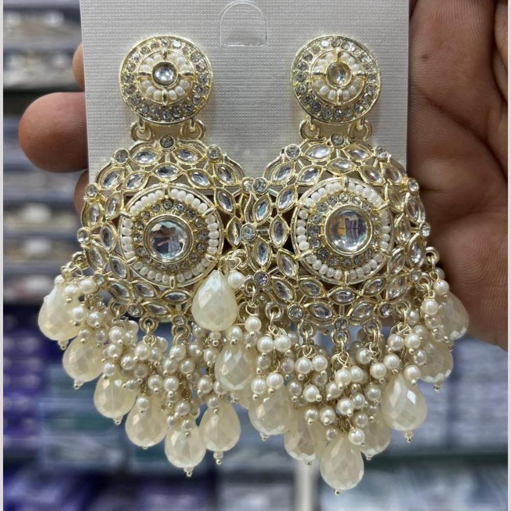 Kavita Art Luxury Kundan Stone And Pearl Ethnic Dangler Earrings