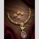 Kavita Art Gold Plated Royal Austrian Stone Necklace Set
