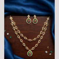 Kavita Art Graceful American Diamond Necklace Set for Women