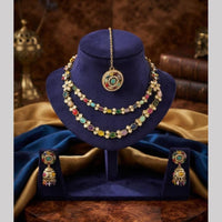 Kavita Art Premium Crystal Stone Choker Necklace Set for Women