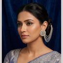 Kavita Art Classic Kundan Pearl Kan Chain For Wedding, Party & Ethnic Wear Jewelry
