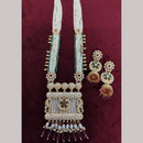 Kavita Art Traditional Kundan Stone And Beaded Meenakari Long Necklace Set