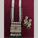 Kavita Art Traditional Kundan Stone And Beaded Meenakari Long Necklace Set