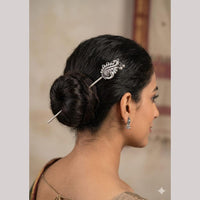 Kavita Art Vintage Oxidised Plated Hair Accessory