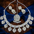 Kavita Art Premium Crystal Stone And Pearl Necklace Set
