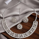 Kavita Art Premium Crystal Stone And Pearl Necklace Set