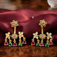 Kavita Art Designer Crystal Stone Dangler Earrings