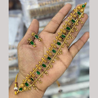Kavita Art Elegant Pota Stone Choker Necklace Set for Women