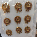 Kavita Art Classic Pota Stone And Pearl Hair Brooch