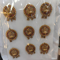Kavita Art Classic Pota Stone And Pearl Hair Brooch