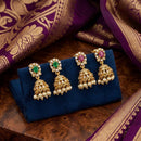 Kavita Art Designer Pota Austrian Stone And Pearl Jhumki Earrings