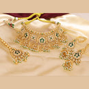 Kavita Art Elegant Pota Stone And Pearl Choker Necklace Set for Women