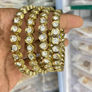Kavita Art Graceful Polki Kundan Stone Embellished Bangles Set