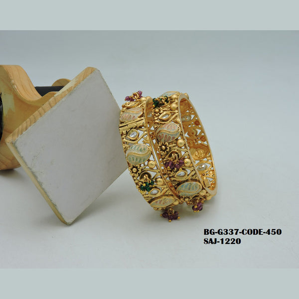 Soni Art Jewellery Gold Plated Bangles Set