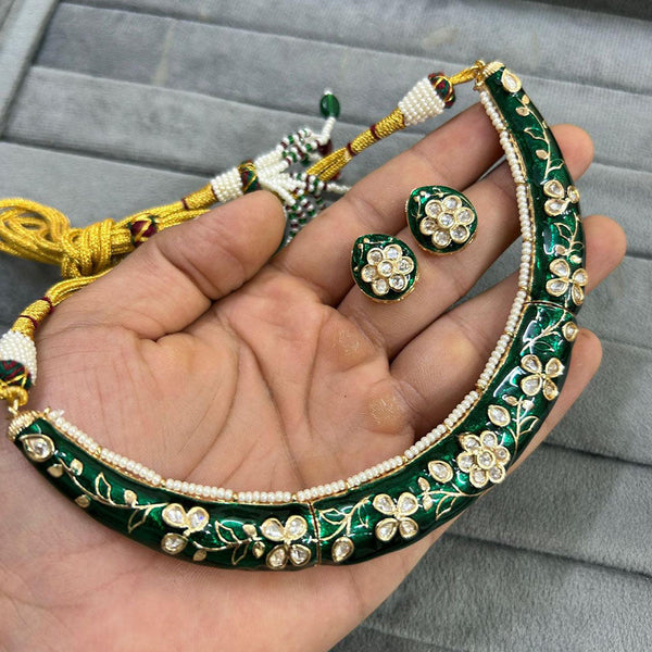 Sona Creation Gold Plated Meenakari Necklace Set