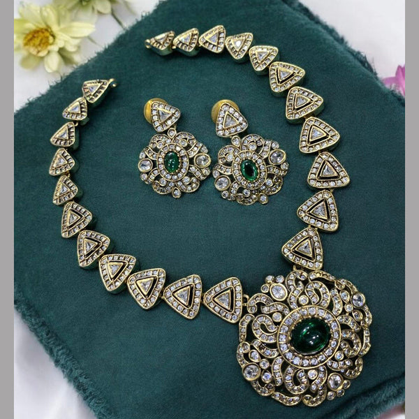 Sona Creation Gold Plated AD Necklace Set