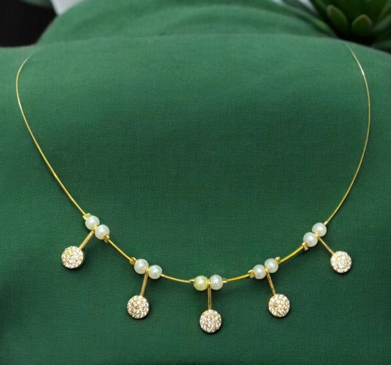 Sona Creation Gold Plated Austrian Stone Necklace