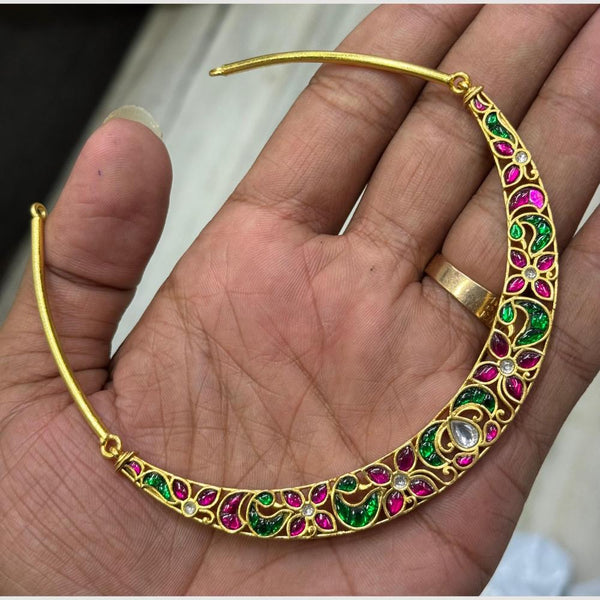 Sona Creation Gold Plated Pota Stone Necklace