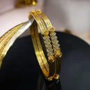 Sona Creation Gold Plated Austrian Stone Bangle Set